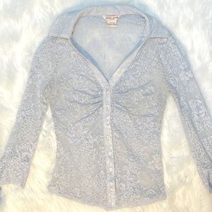 Guess ‘Lace Floral’ Blouse